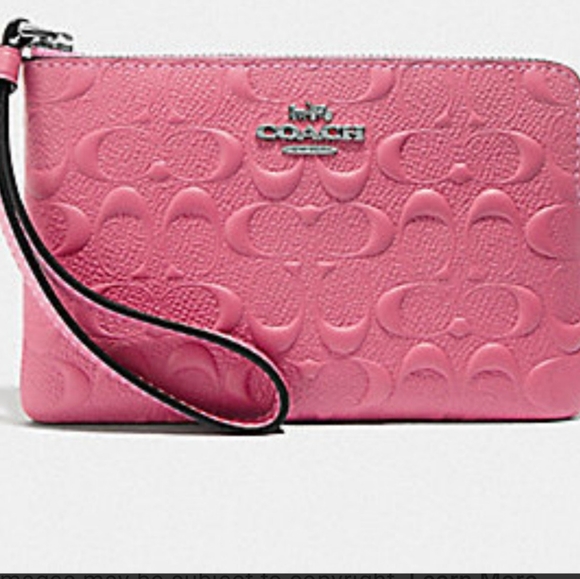 Coach Handbags - Leather Coach Logo Wristlet New With tags